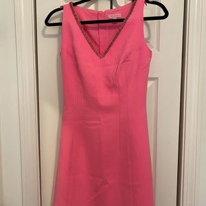Lilly Pulitzer Monica Beaded Dress in Pink Size 2